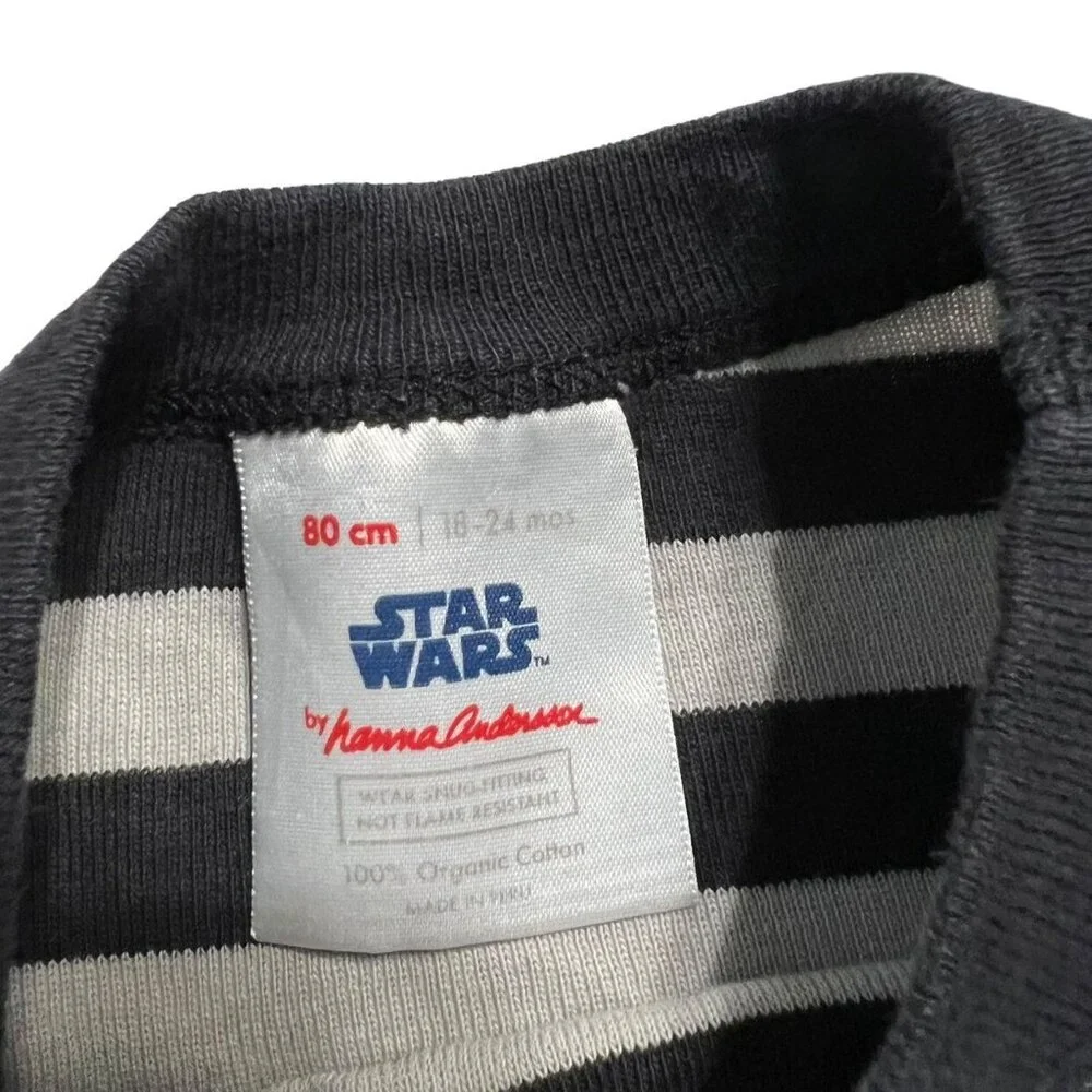 Hanna Andersson Sz 80 (18-24m) Star Wars Darth Vader Pajamas